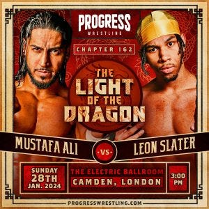 Mustafa Ali vs Leon Slater Progress Graphic