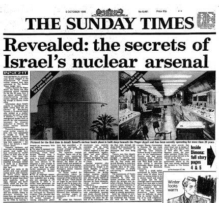 Mordechai Vanunu: Nuclear Whistleblower or Tool? - The Arab Daily News
