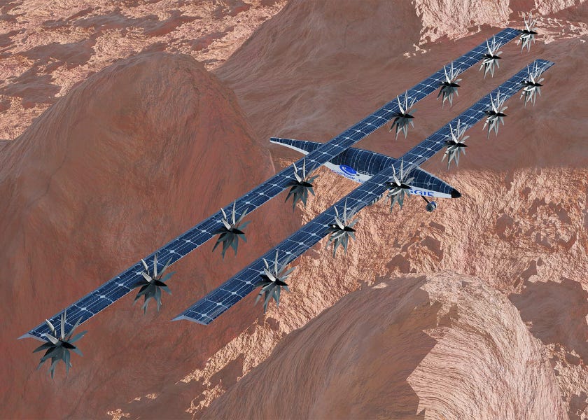 Si chiama MAGGIE l'idea progettuale che sta sviluppando la NASA per un aereo autonomo per l'esplorazione di Marte