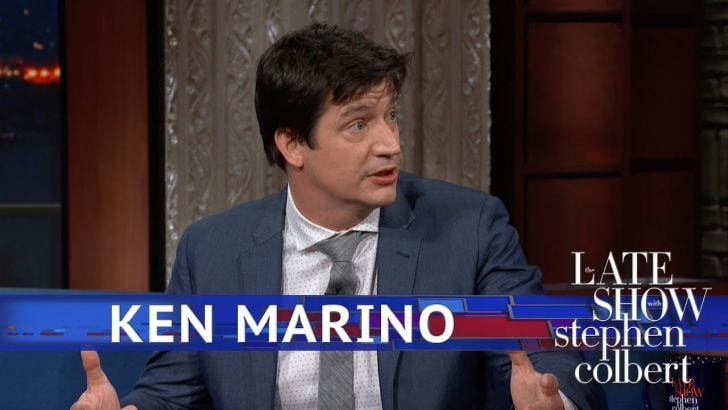 Ken Marino kills on Colbert! PLUS: What to watch on TV this weekend
