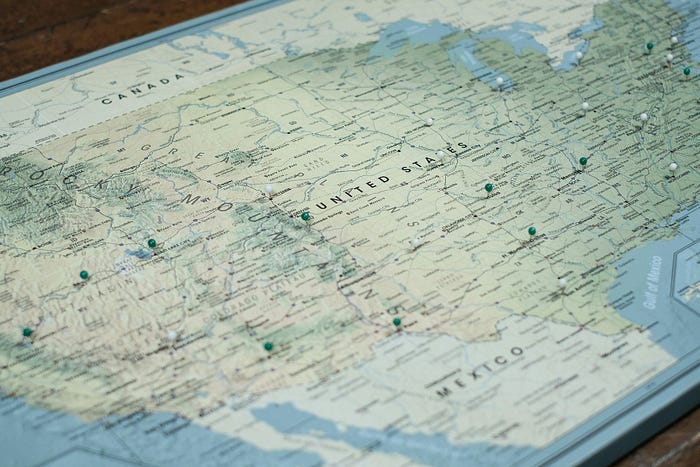 A map of the United States. Trump’s anti-immigration rhetoric often hinges on mass deportation and securing the border. A map of the United States. Trump’s anti-immigration rhetoric often hinges on mass deportation and securing the border.