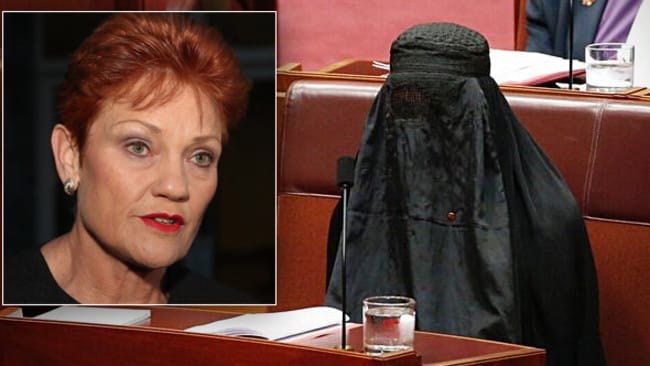 Pauline Hanson: Before and after.