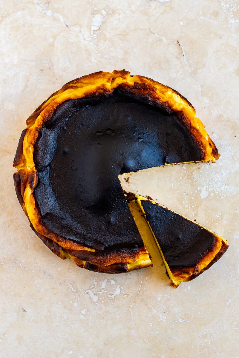 Basque Burnt Cheesecake - Hein van Tonder - Top Food Photographer & Stylist  l Abu Dhabi