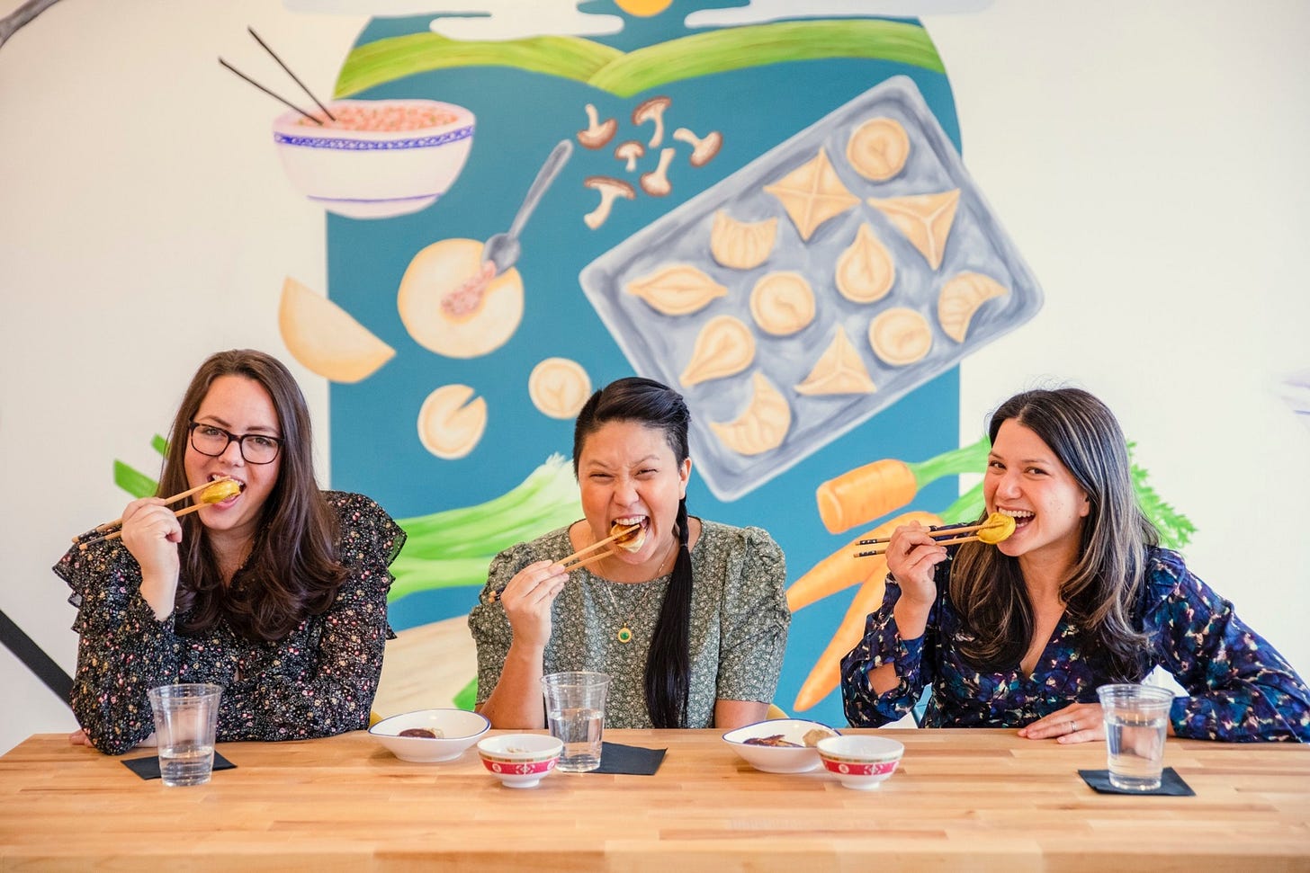 A group of women eating food
Description automatically generated A group of women eating food
Description automatically generated