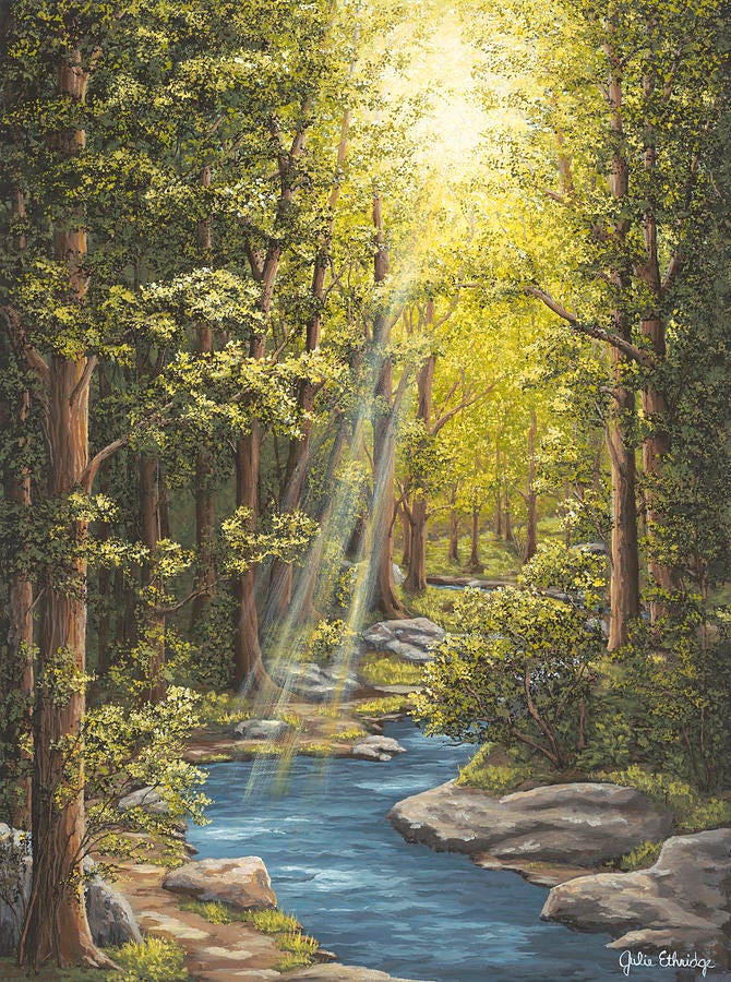 Ray of Light Painting by Julie Ethridge - Fine Art America