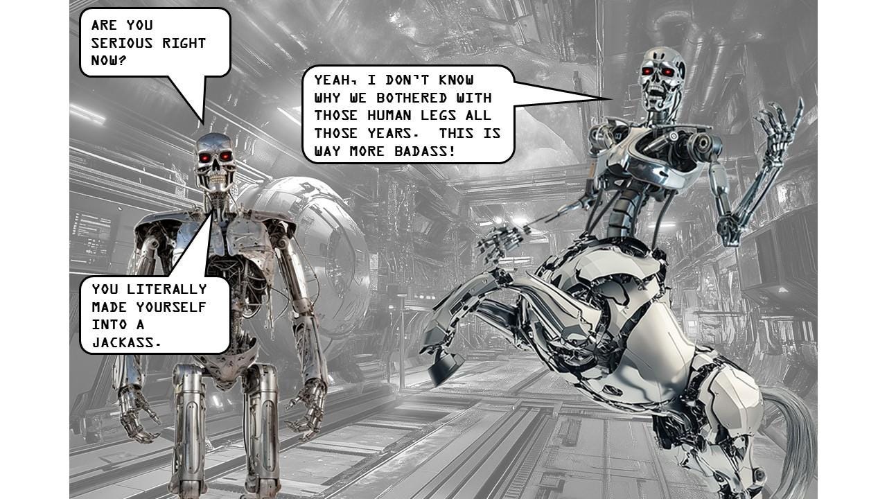 A robot running on a street

AI-generated content may be incorrect.