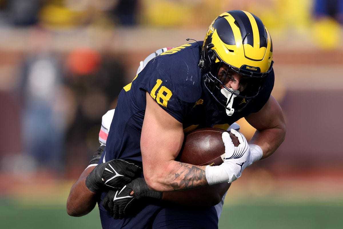 Handing out game balls after Michigan's 30-24 win over Ohio State - Maize n  Brew