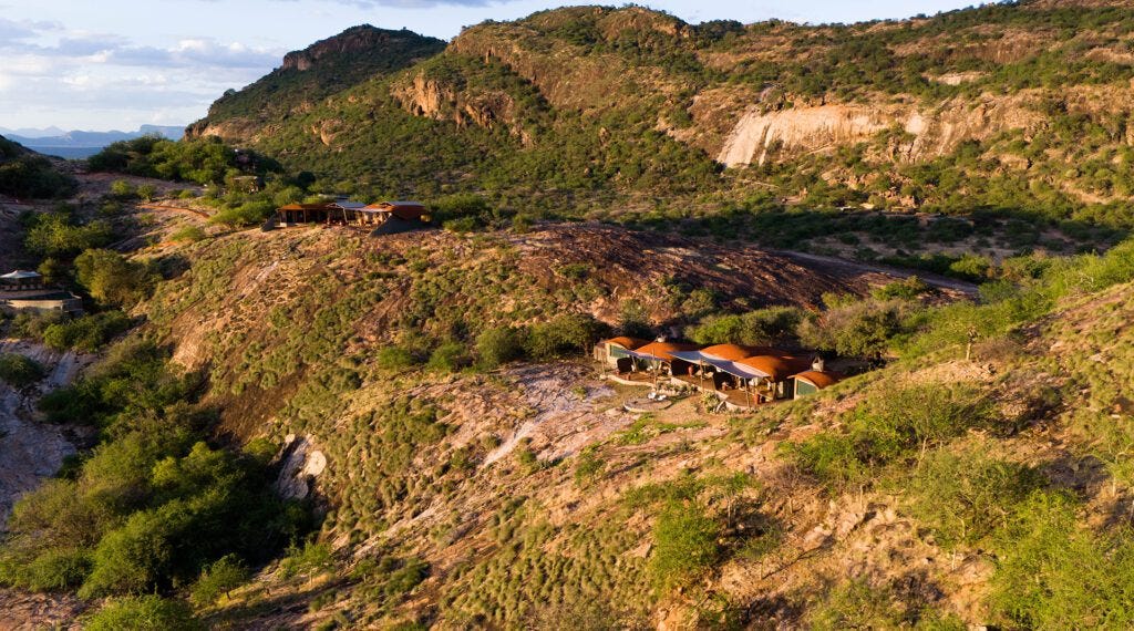 Saruni Basecamp Saruni Samburu main camp aerial