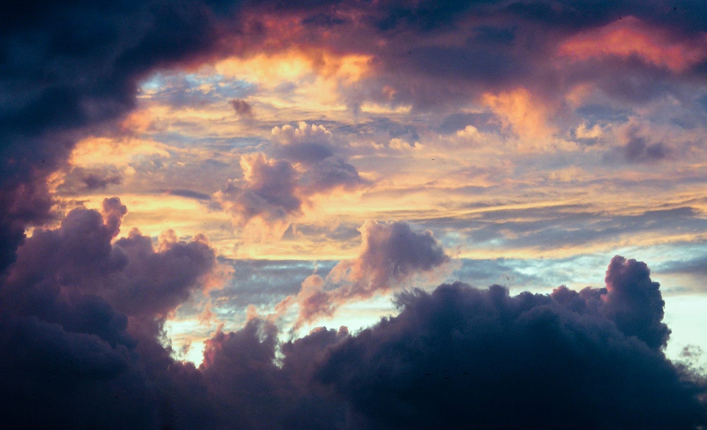 Clouds showing a silver lining