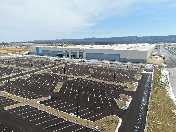 Take an aerial look at Walmart's new 1.8 million-square-foot fulfillment  center in central Pa.: Video - pennlive.com