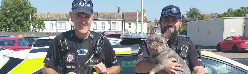 PC Harkness (Left), PC Raven (right) from our Rural Engagement Team come to Pearl’s rescue