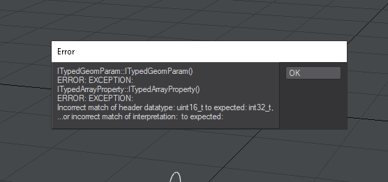 … but an error was raised.