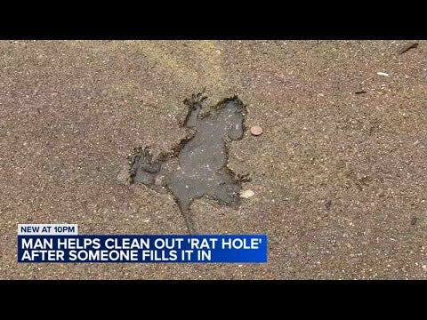 Chicago Rat Hole defaced and restored; Good Samaritan speaks with ABC7 -  YouTube