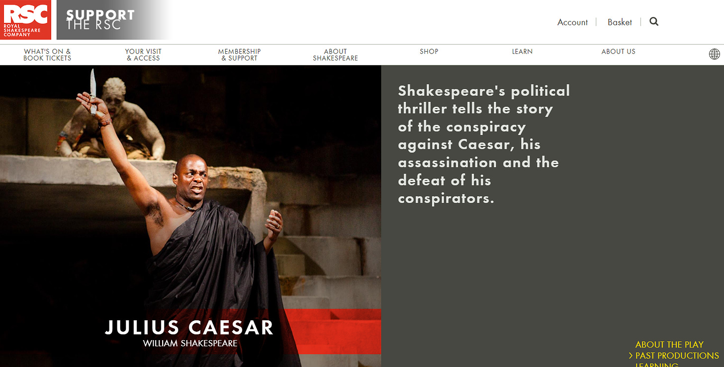 Netflix has some competition in the super-diverse reimagination of Julius Caesar department! 