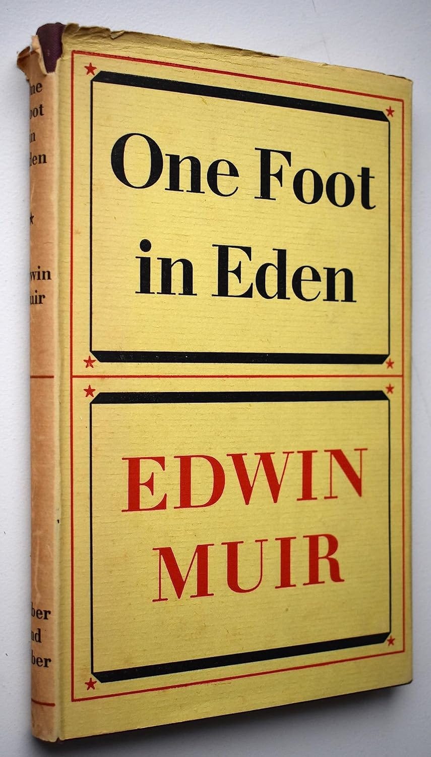 Cover of Edwin Muir's collection One Foot in Eden (1956)