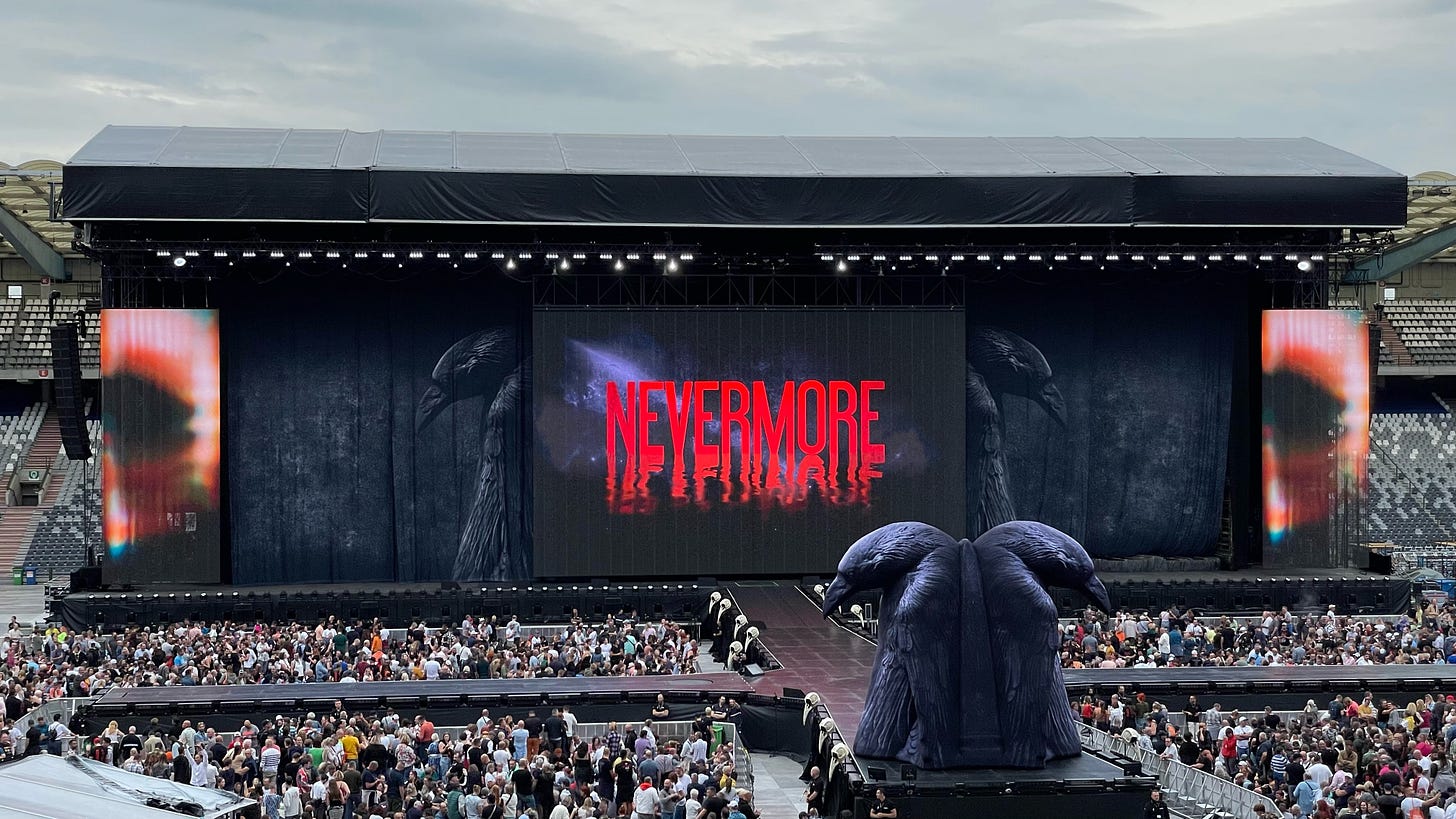 Palco Nevermore Tour 