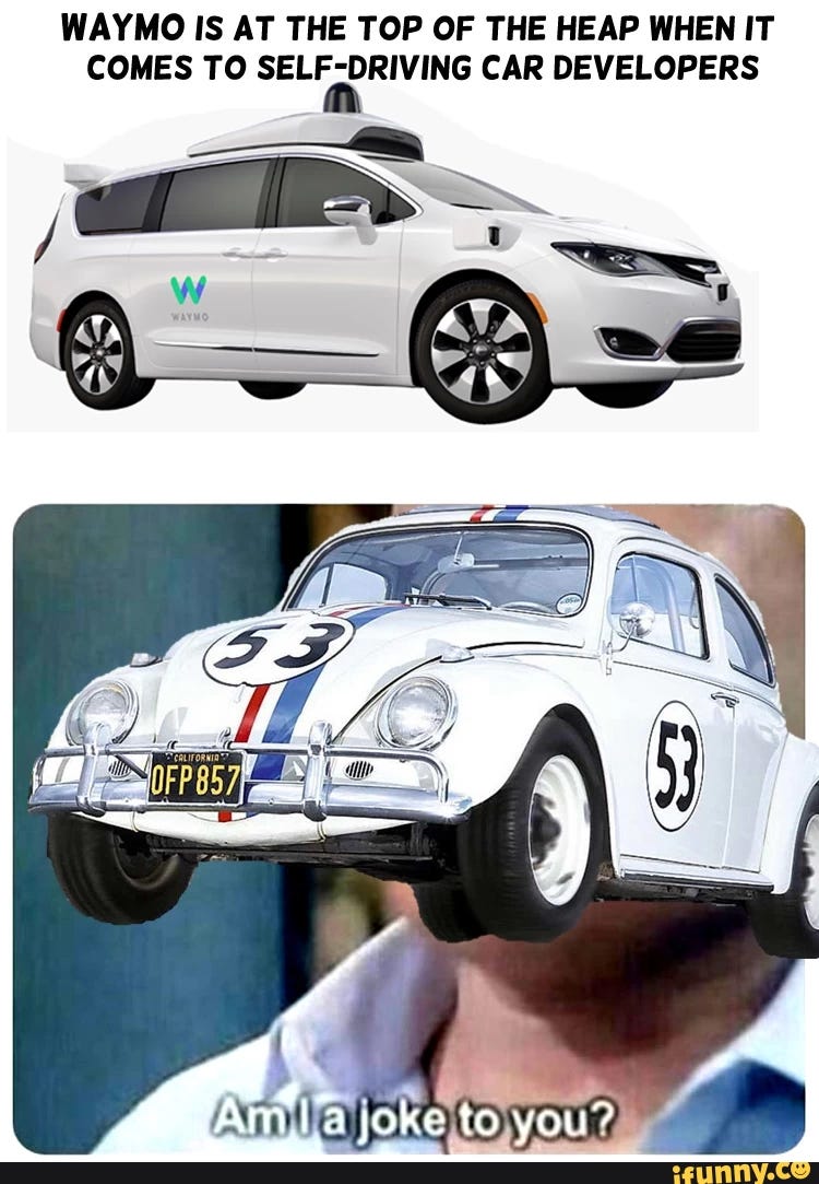WAYMO IS AT THE TOP OF THE HEAP WHEN IT