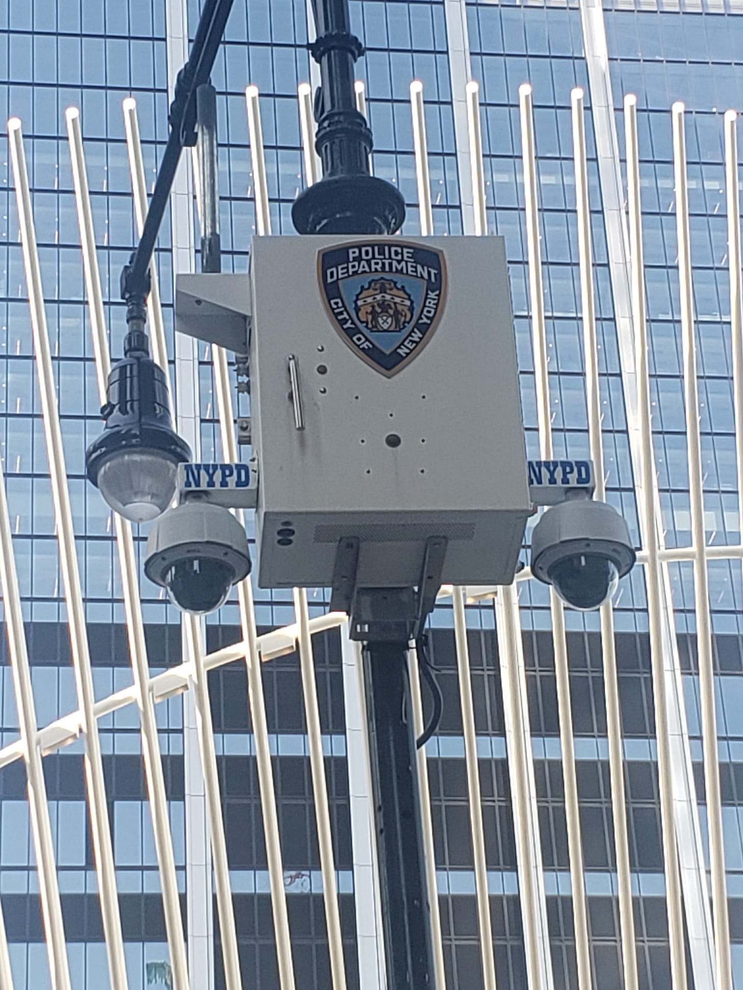 A photo of an NYPD Argus surveillance camera.