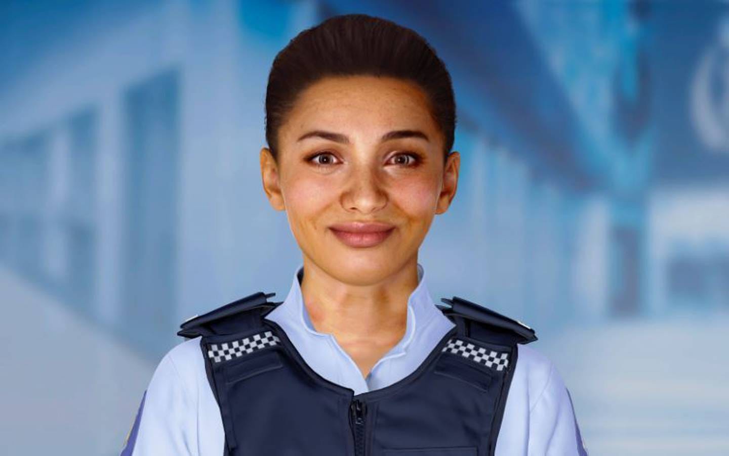 Meet the new face of New Zealand Police, AI officer Ella. Photo / Supplied