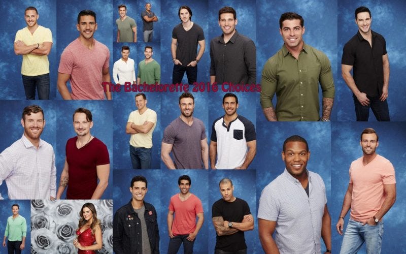 Bachelorette 2016 Jojo Fletchers men images collage