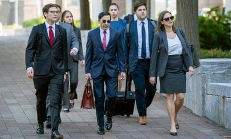 US Department of Justice lawyers arrive at the courthouse Tuesday Washington DC.