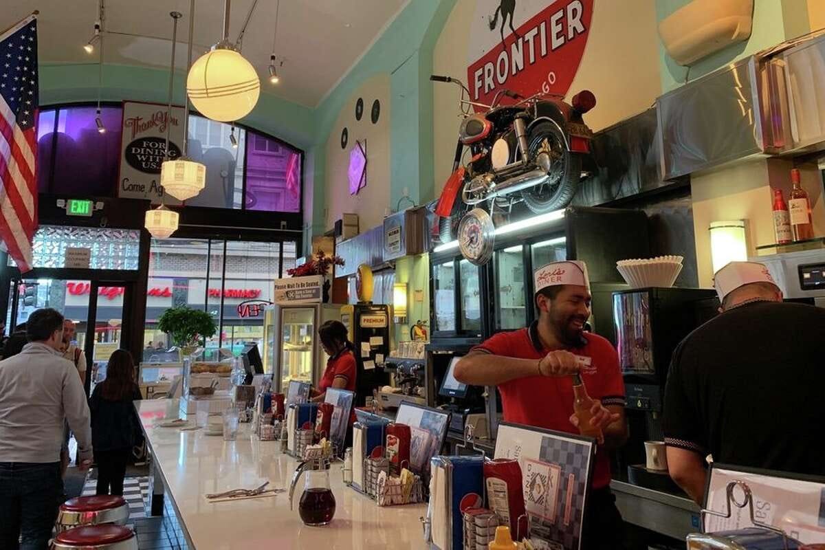 Lori's Diner, at 500 Sutter St. in San Francisco, has reopened in Union Square.