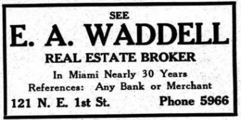 Figure 2: Ad in the Miami City Directory in 1923.