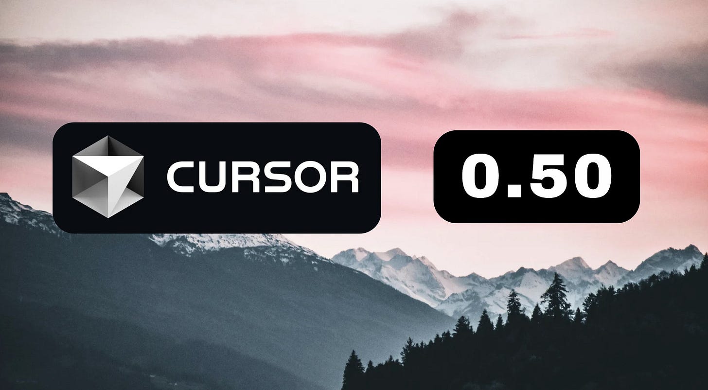 Melvin Vivas on X: "cursor v0.50 is here lots of juicy features here's all  the features you need to know 🧵 👇 https://t.co/IzTrB40pIy" / X