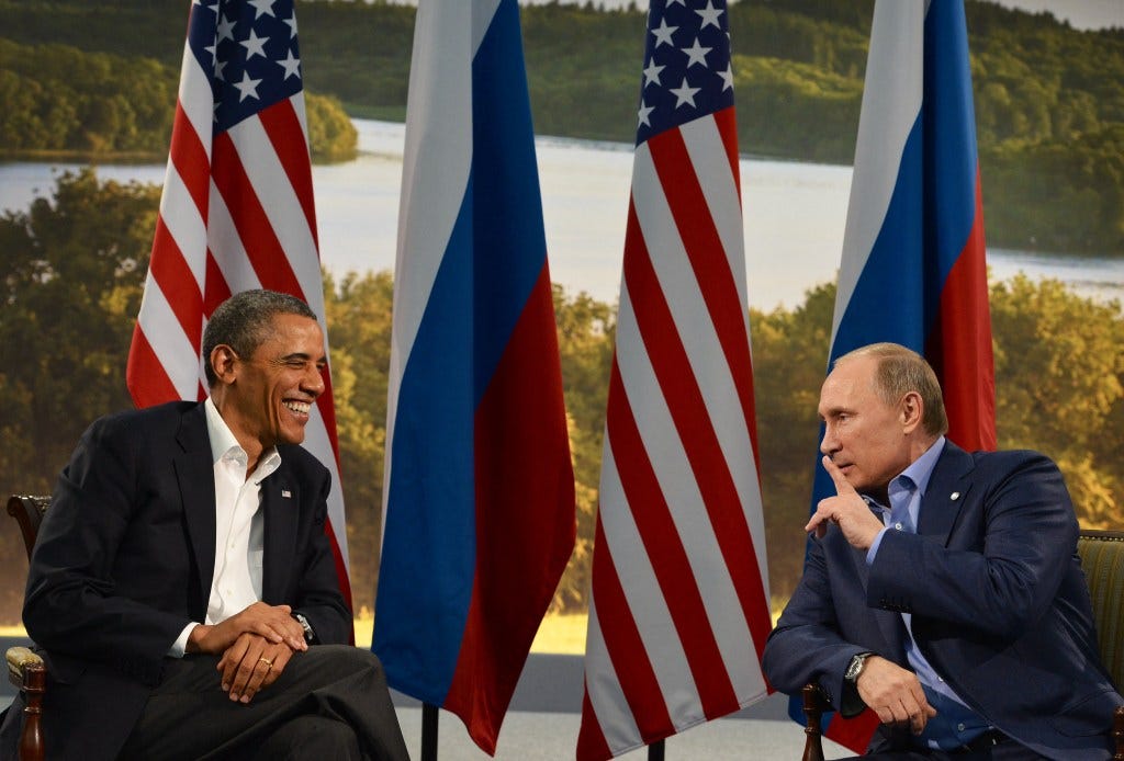 Barack Obama, Vladimir Putin