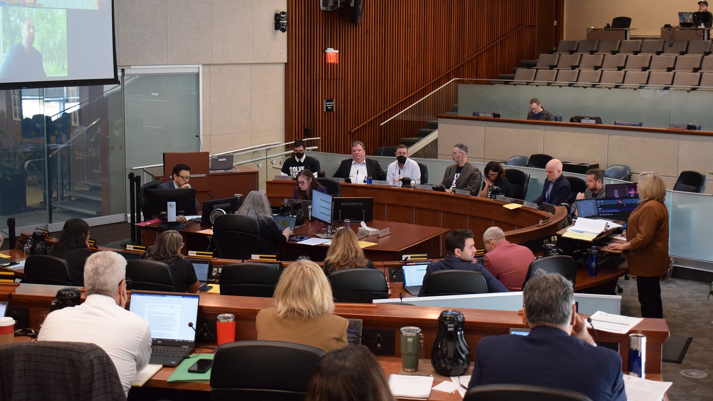 Councillor Kroetsch speaking at the October 23, 2024 meeting of City Council