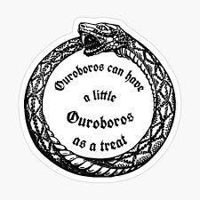 A Little Ouroboros" Greeting Card for Sale by BattleGoat | Redbubble