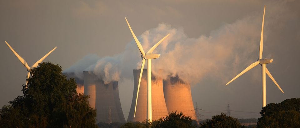Wind Turbines Erected Next To Europe's Biggest Coal Powered Power Station