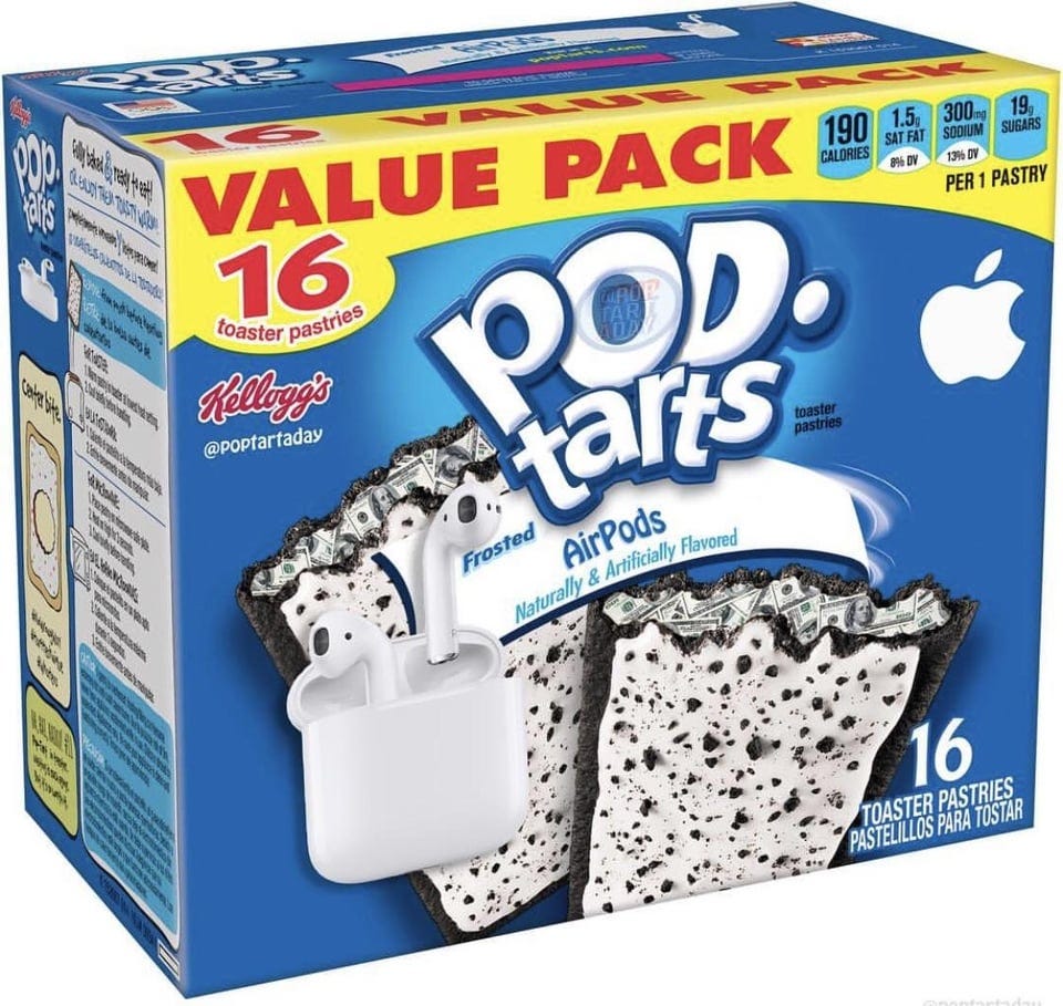 Pop Tarts: Air Pods : UncannyFoodCollection