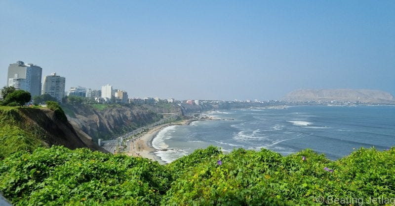 A view of the Miraflores neighborhood, Lima, Peru