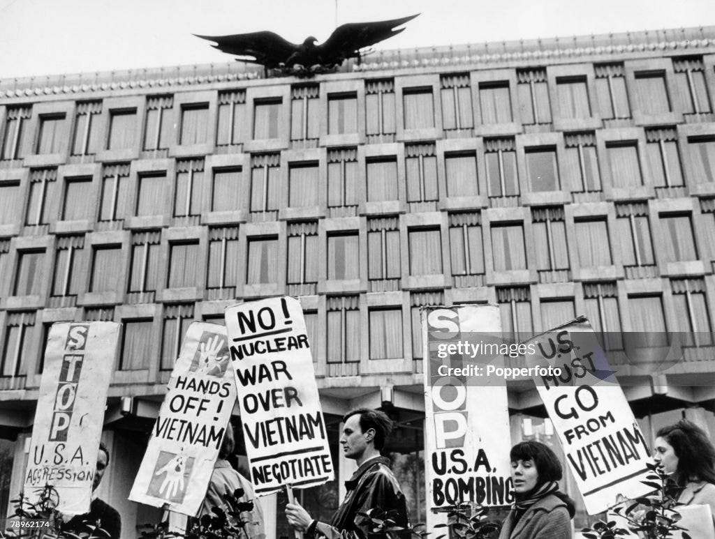 Demostrations, War and Conflict, London, April 1965, A peaceful... News ...
