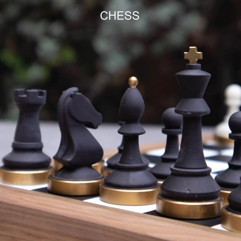 Premium Chess Set Hand Crafted Chess Sets From Walnut image 1