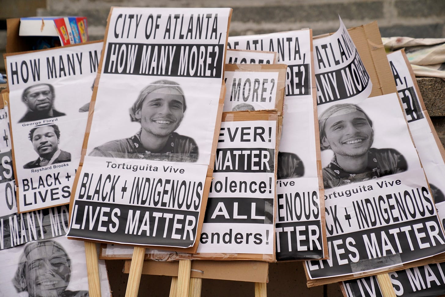 People gather for protests following death of protester in Atlanta