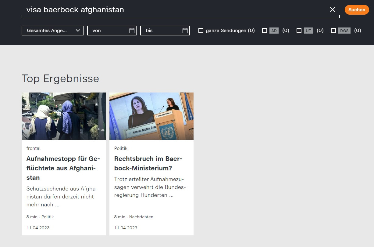 ZDF verschweigt Visa-Skandal ZDF verschweigt Visa-Skandal