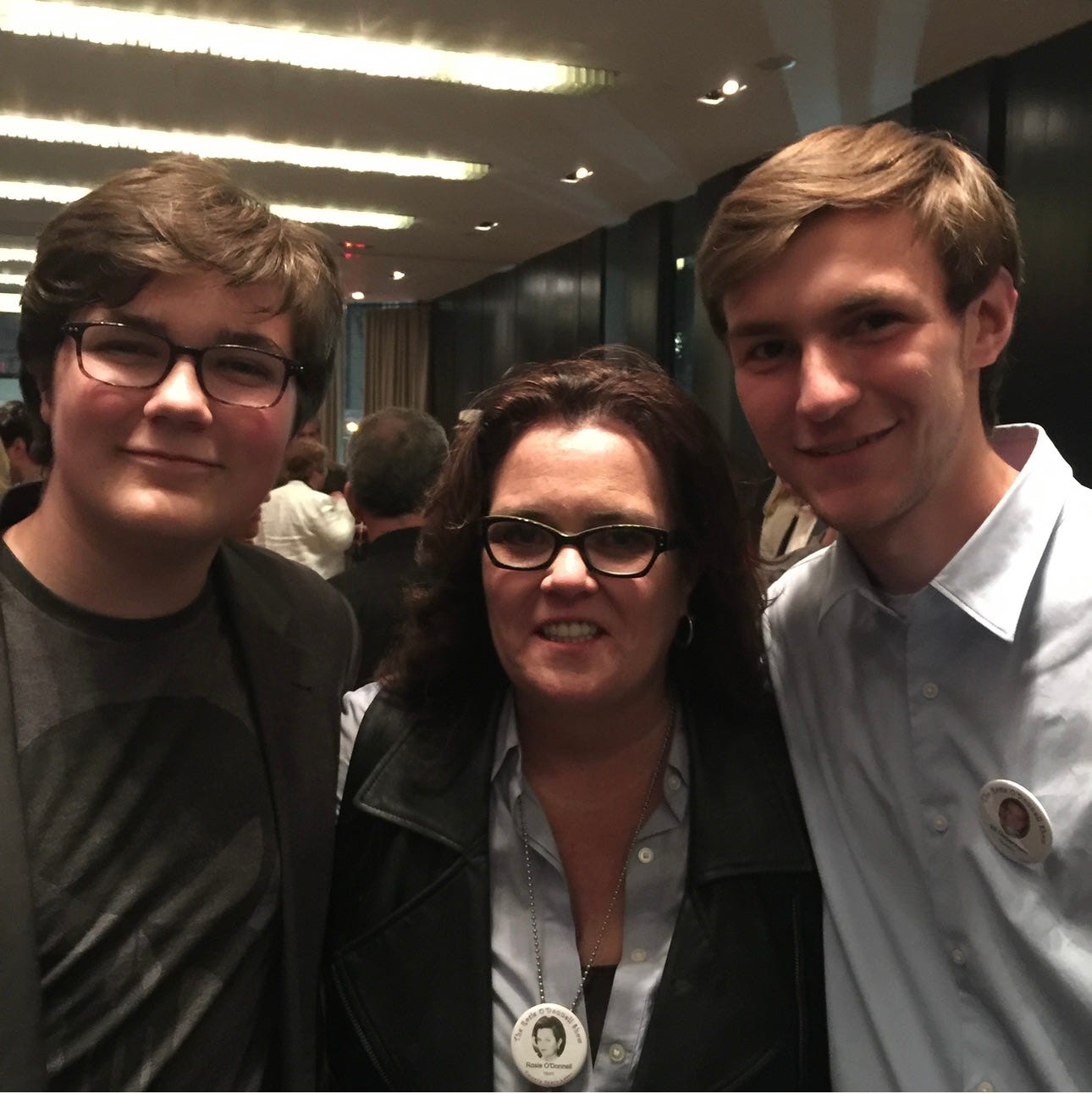 Lincoln Debenham, Rosie O'Donnell & Eli Debenham at the Rosie O'Donnell Show reunion in 2016, because Caissie couldn't find a pic of her & Rosie together