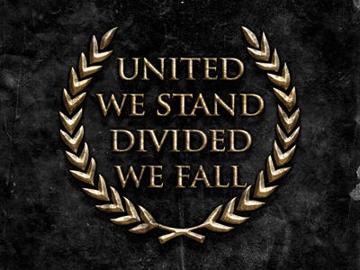 united we stand divided we fall by Kutan URAL on Dribbble