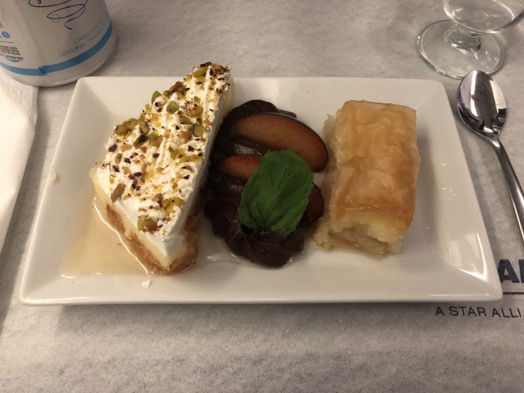 Aegean Airlines A321 Business Class Γλυκό
