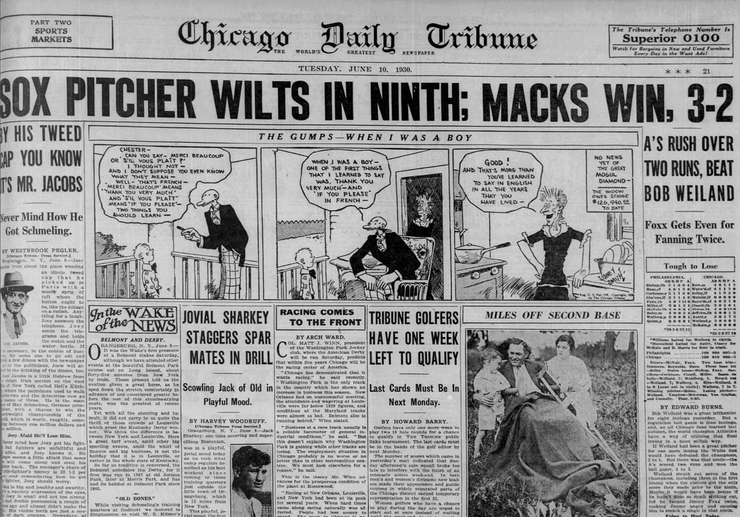 1930 Chicago Daily Tribune