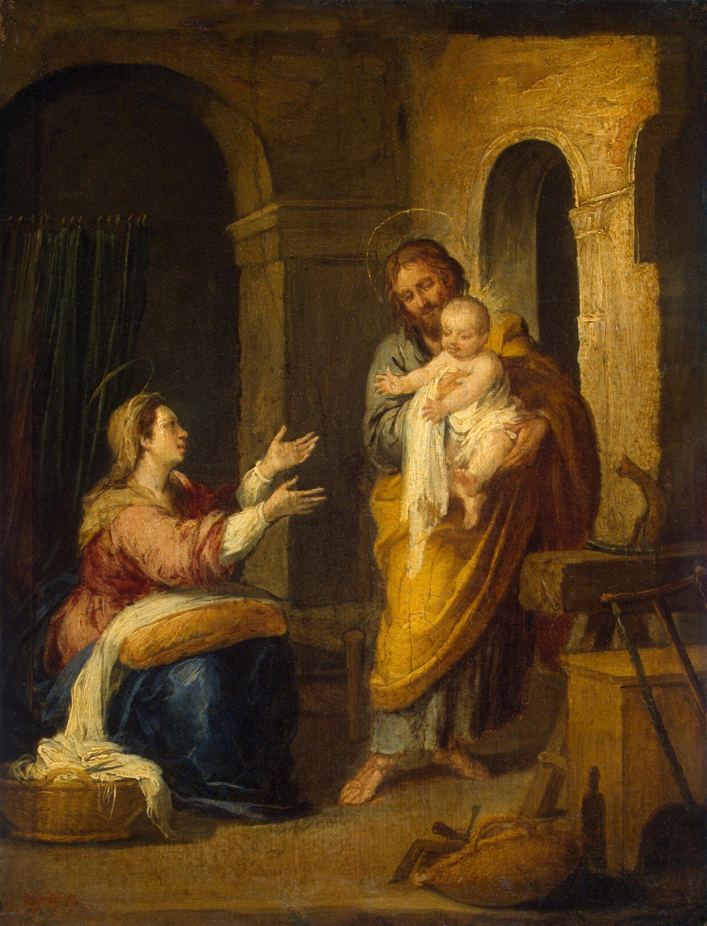 Holy Family, 1665, 18×24 cm by Bartolomé Esteban Murillo: History, Analysis  & Facts | Arthive