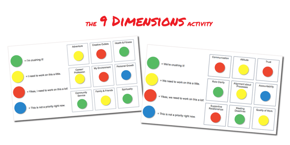 9 Dimensions Team Building Activity - better-teams.com