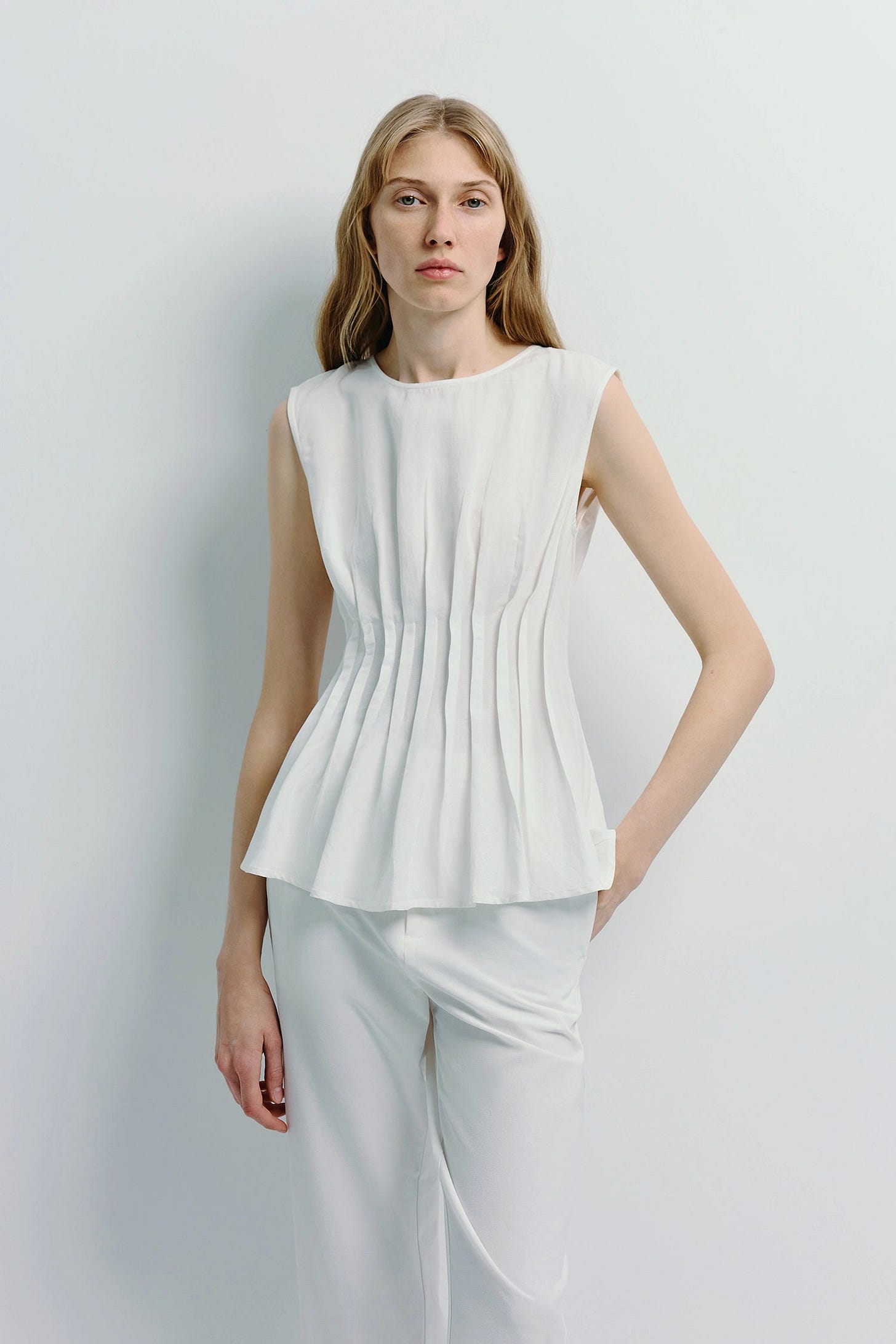 Giulietta Pintuck Top White
