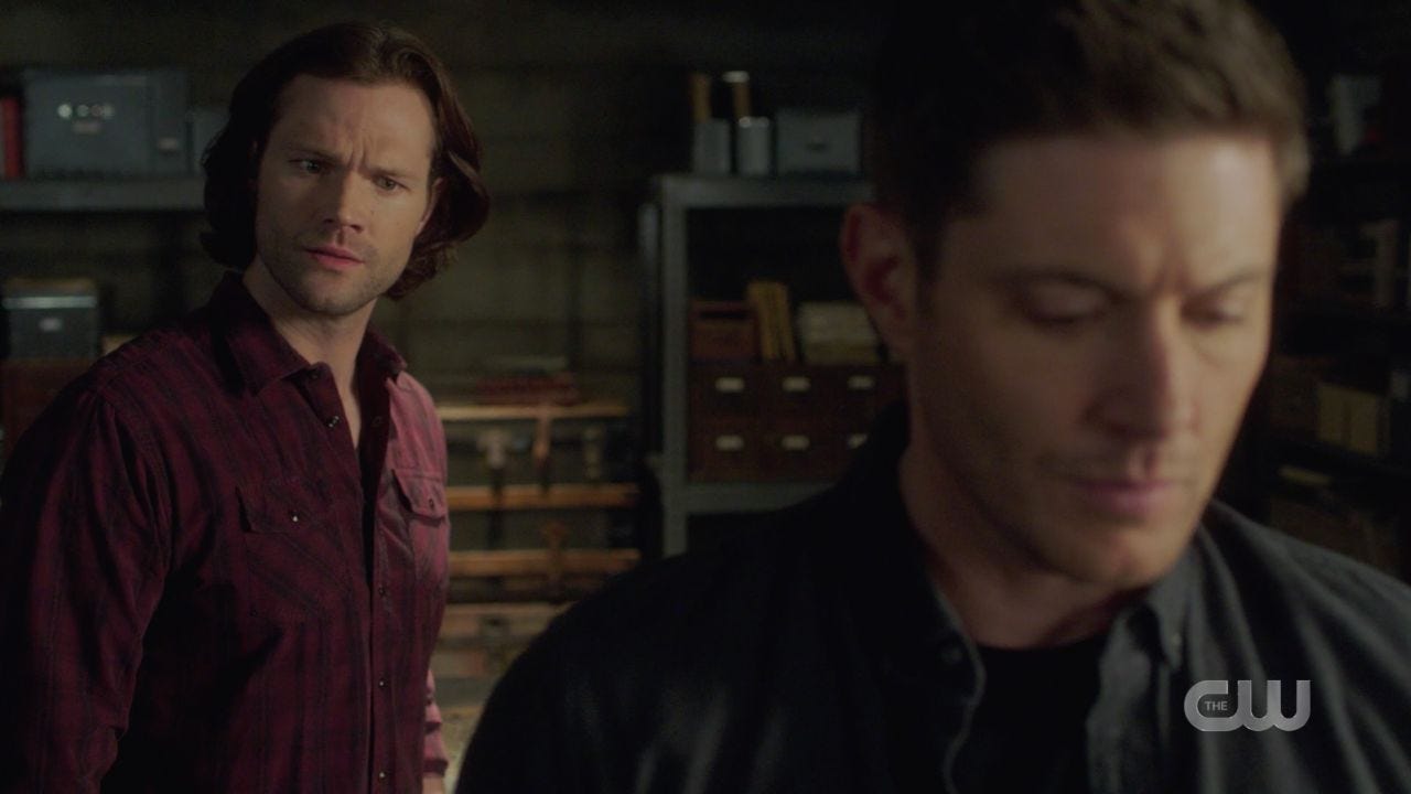 Sam Winchester tries talking Dean from putting Jack in the malak box 14.19