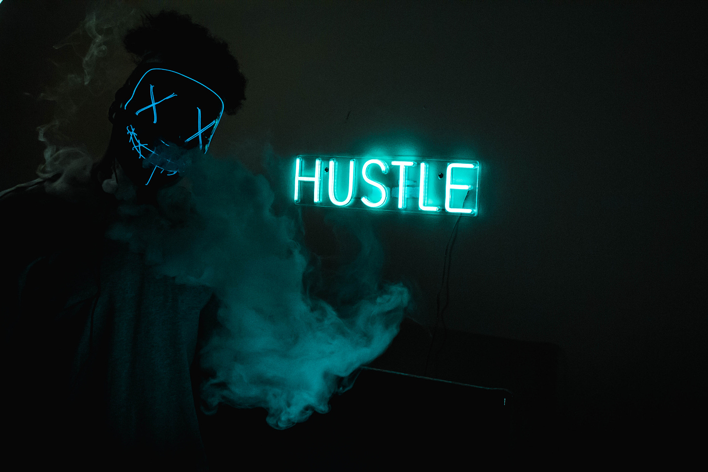 Hustle Led Signage · Free Stock Photo