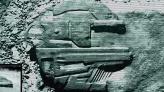 Image of the Baltic Anomaly: either a crashed alien vessel or a very geometric formation of circular and straight shapes on the sea floor