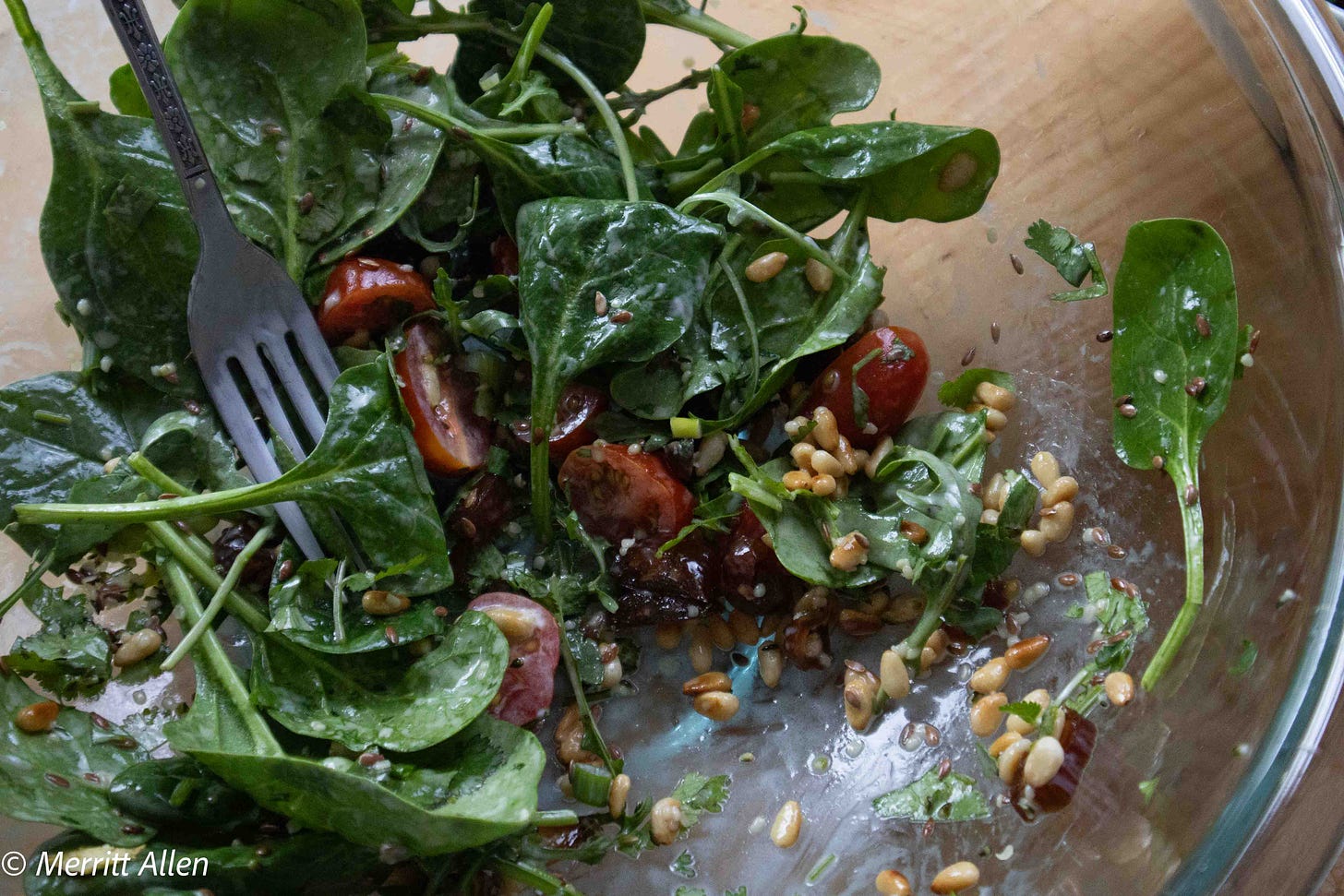 Spinach and Arugula Salad
