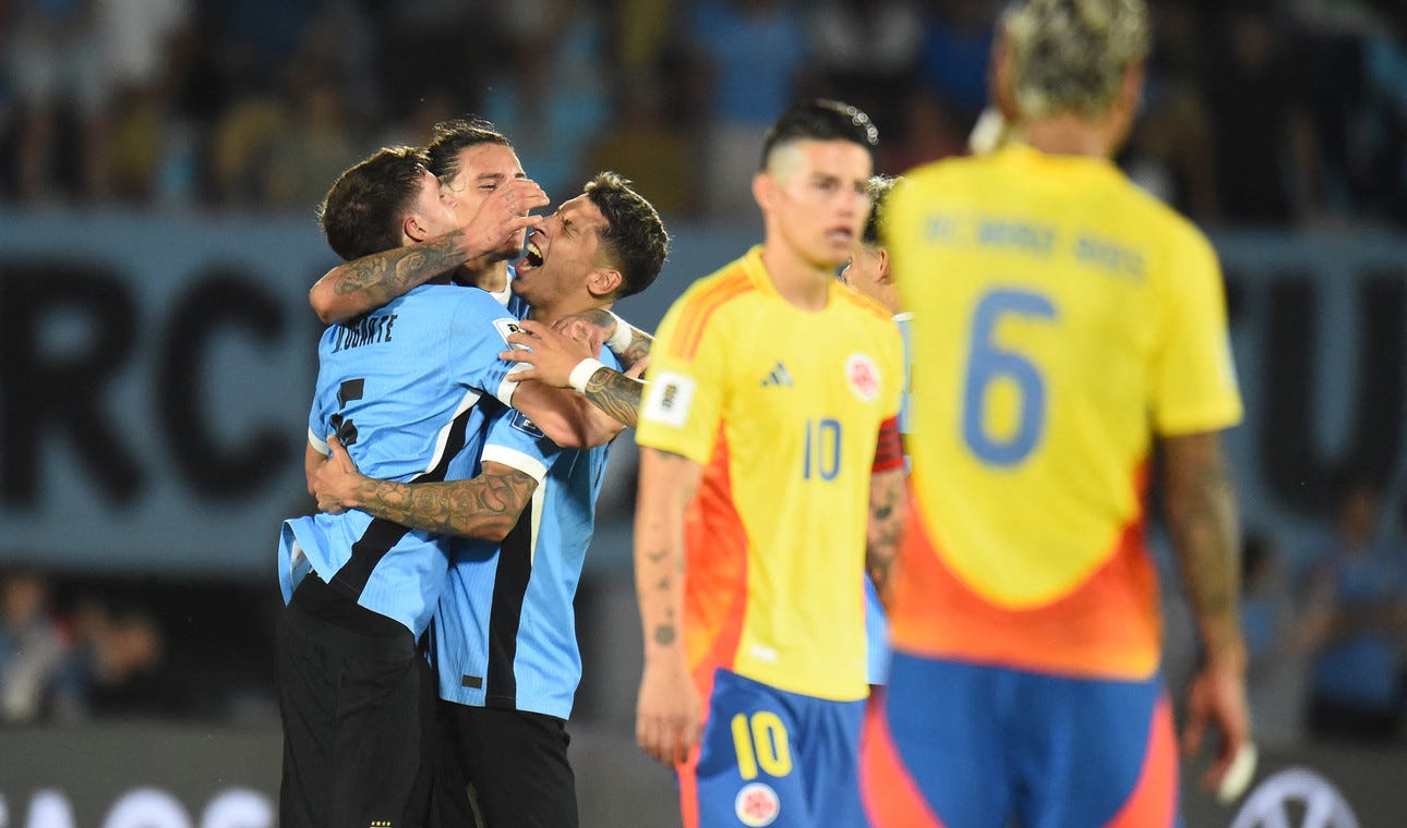 Agónico triunfo de Uruguay ante Colombia: dos goles en tiempo agregado y  mucho suspenso :: Olé - ole.com.ar